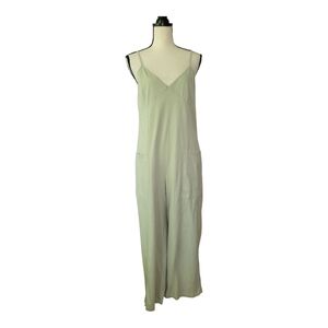 ASOS DESIGN‎ 100% Cotton strappy jersey jumpsuit in washed sage Size 4